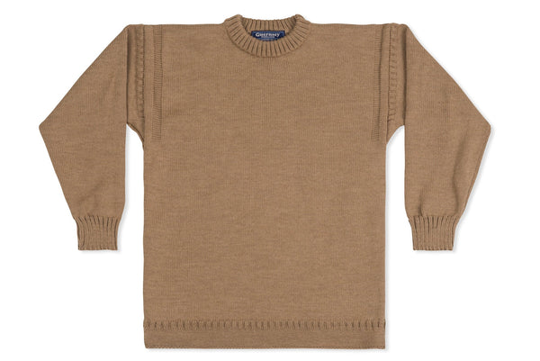 Camel crew hot sale neck jumper